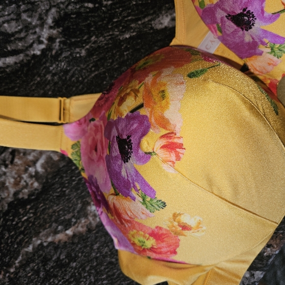 Cacique Yellow Floral Bra - Picture 6 of 6